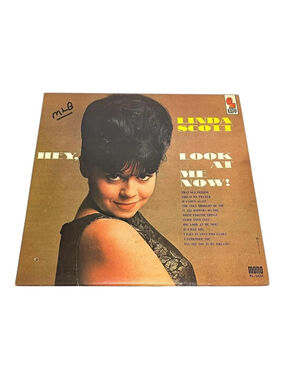 Vintage Linda Scott Vinyl LP Hey, Look At Me Now! Kapp Pop Vocal Black Canada